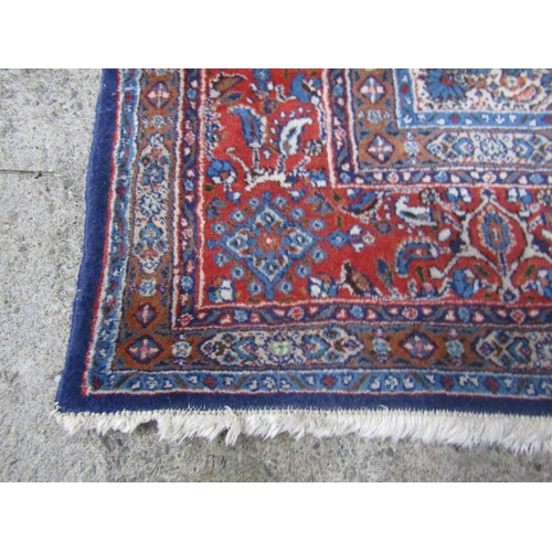 190 - Large Persian Pure Wool Rug Central Medallion Motif Patterned Boarders Approximately 12ft 6 Inches L... 