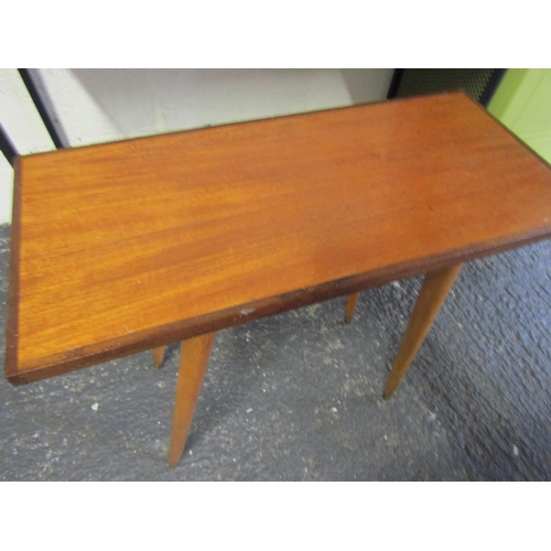 20 - Vintage Hardwood Occasional Table 24 Inches Wide x 10 Inches Deep, 28 Inches High, Approximately.