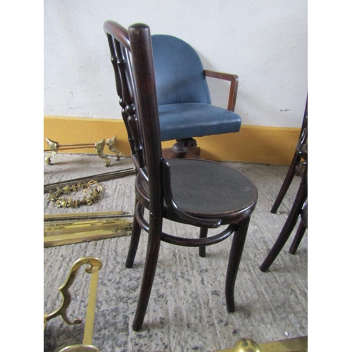 204 - Three Antique Bentwood Chairs Good Construction