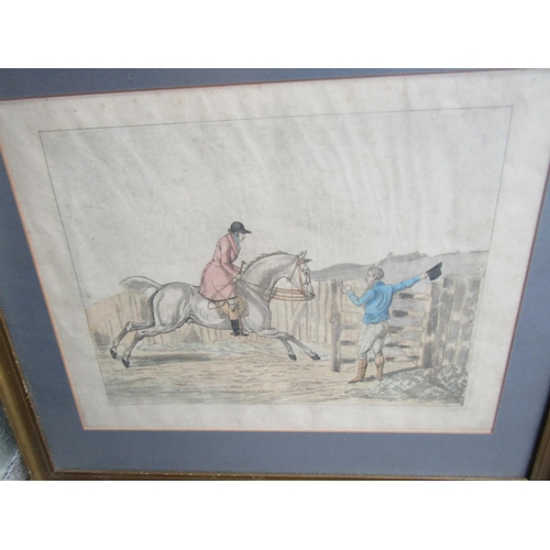 254 - Two Regency Hunting Engravings Each Framed Largest Approximately 12 Inches High x 16 Inches Wide