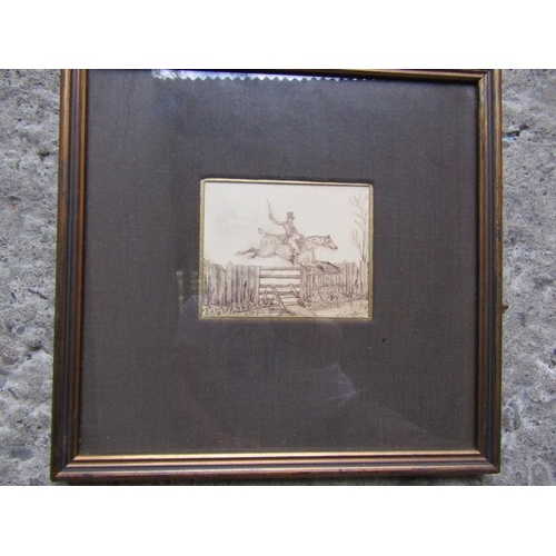 267 - Victorian Watercolour After Henry Thomas Alken 1875-1851 Approximately 4 Inches High x 5 Inches Wide