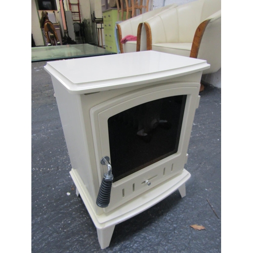 27 - Electric Stove Form Metal Heater Approximately 18 Inches Wide