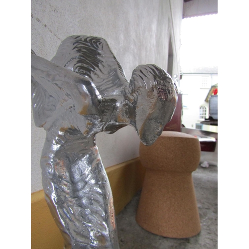 309 - Rolls Royce Figure of Ecstasy Silver Plated Approximately 22 Inches High