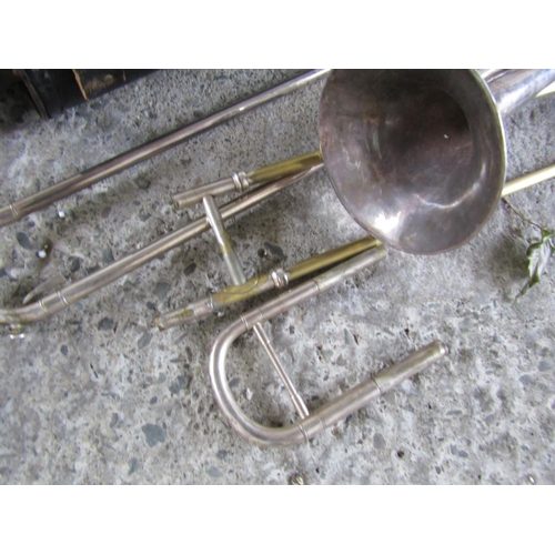 310 - Trumpet with Leather Bound Carry Case