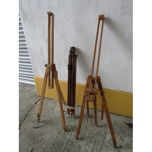 316 - Three Artist Easels Including Edwardian Example