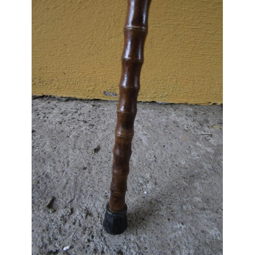 328 - Carved Dragon Motif Handled Walking Stick Full Size