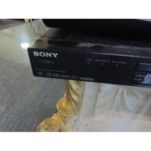 35 - Sony CD Player and Television Boxes with One Remote Control Quantity as Photographed