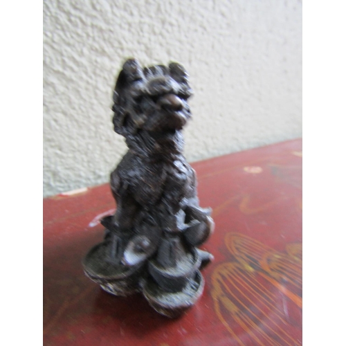 358 - Neat Bronze Figure of Of Dog Approximately 2 Inches High