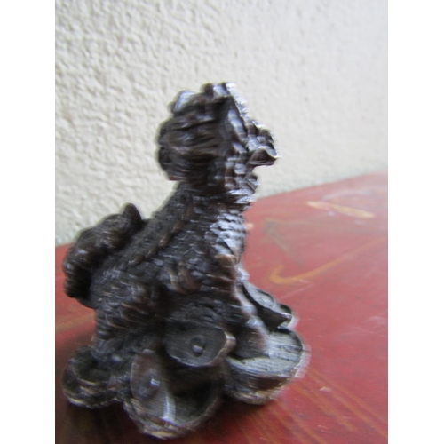 358 - Neat Bronze Figure of Of Dog Approximately 2 Inches High