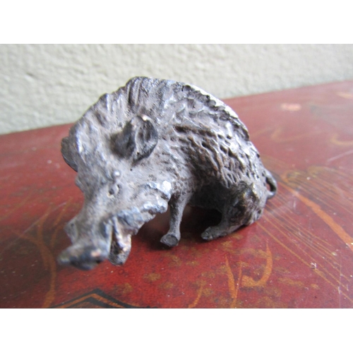 361 - Bronze Sculpture of Boar Neat Form Approximately 2 Inches Wide