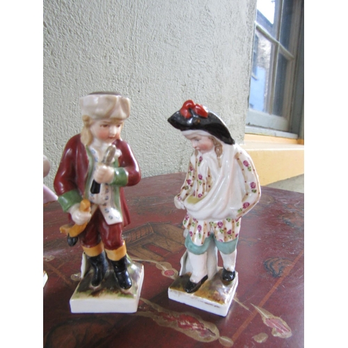 366 - Six Meissen Porcelain Figures Each Approximately 4 Inches High