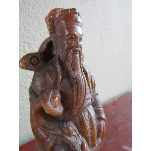 367 - Eastern Figure of Wise Man with Beard and Robes Approximately 9 Inches High