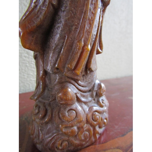 367 - Eastern Figure of Wise Man with Beard and Robes Approximately 9 Inches High