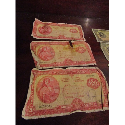 70 - Three Lady Lavery 20 Punt Bank Notes