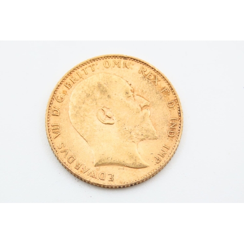 10 - Full Gold Sovereign Dated 1910