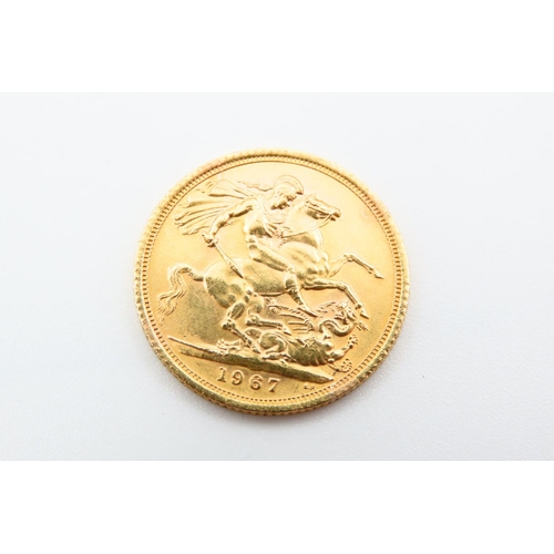 100 - Full Gold Sovereign Dated 1967