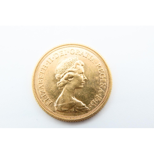 102 - Full Gold Sovereign Dated 1974