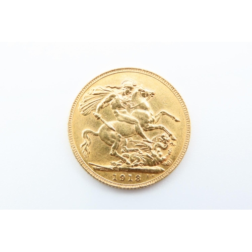 109 - Full Gold Sovereign Dated 1913