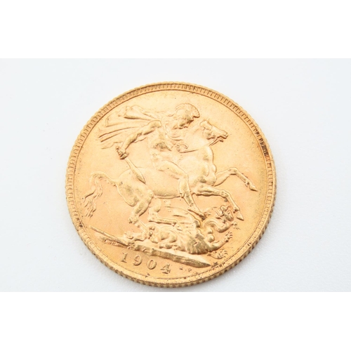 11 - Full Gold Sovereign Dated 1904