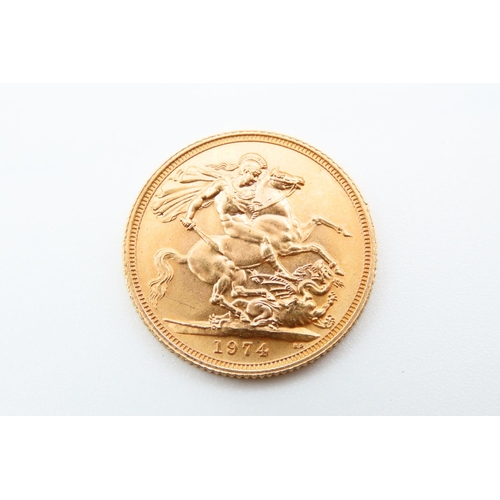 111 - Full Gold Sovereign Dated 1974