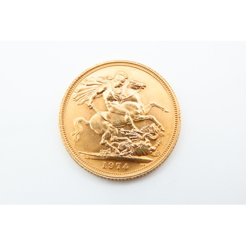 115 - Full Gold Sovereign Dated 1974