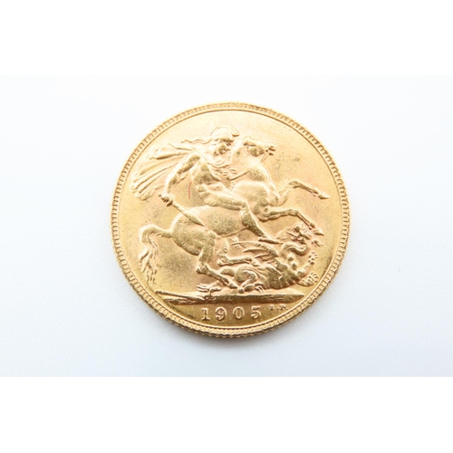 120 - Full Gold Sovereign Dated 1905