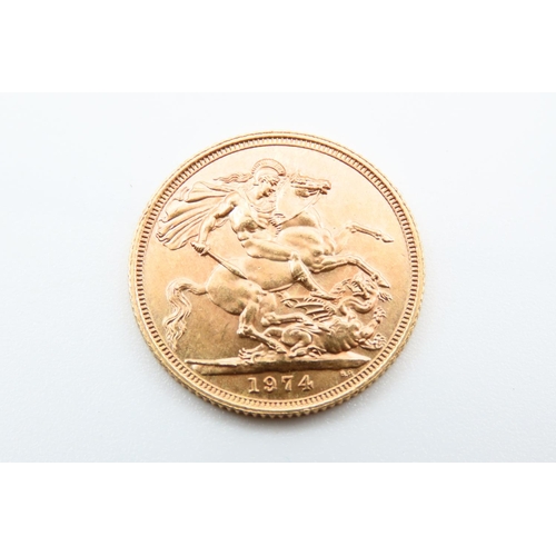 122 - Full Gold Sovereign Dated 1974