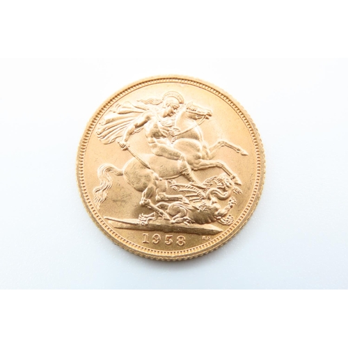 123 - Full Gold Sovereign Dated 1958