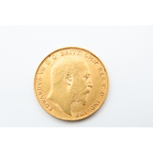 125 - Full Gold Sovereign Dated 1908