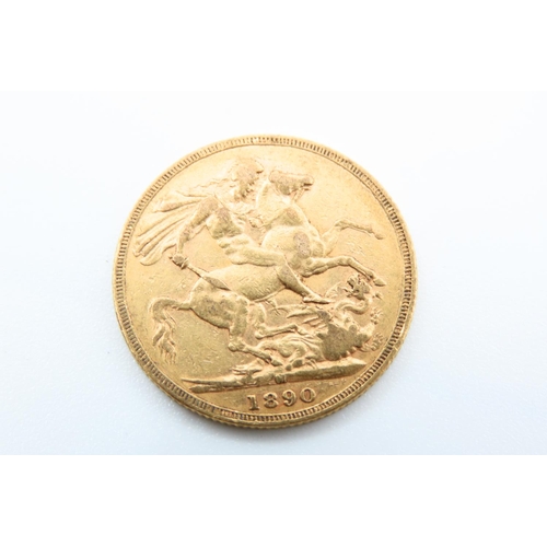 126 - Full Gold Sovereign Dated 1890