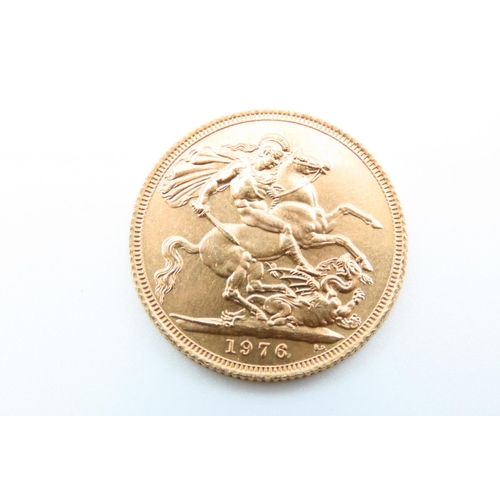 128 - Full Gold Sovereign Dated 1976