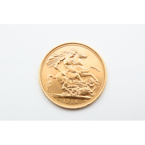 133 - Full Gold Sovereign Dated 1976