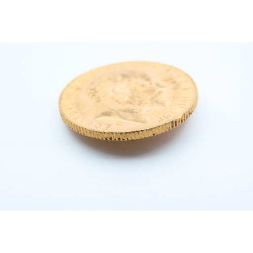 137 - Full Gold Sovereign Dated 1908