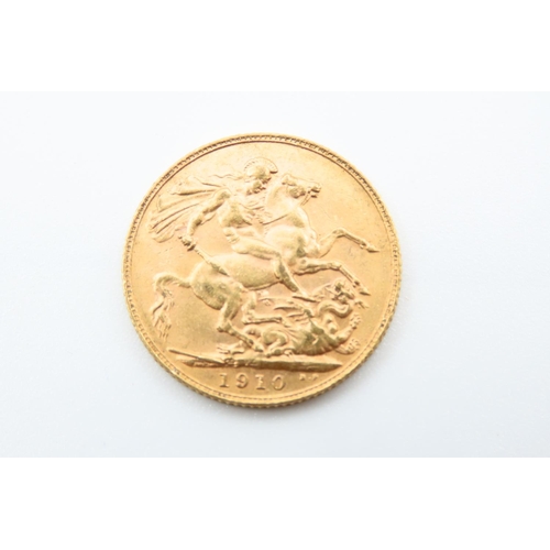 138 - Full Gold Sovereign Dated 1910