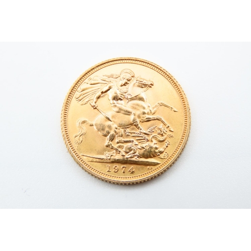 143 - Full Gold Sovereign Dated 1974