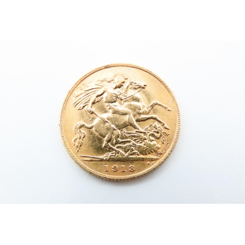 146 - Half Gold Sovereign Dated 1913