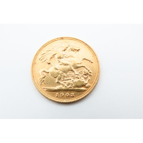 148 - Half Gold Sovereign Dated 1903