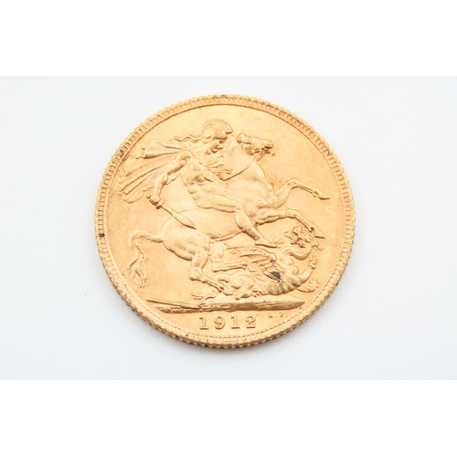 15 - Full Gold Sovereign Dated 1912