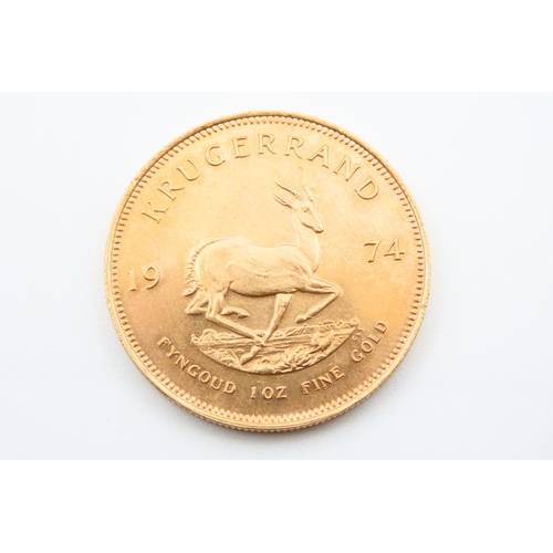 155 - Full Gold Krugerrand Dated 1974