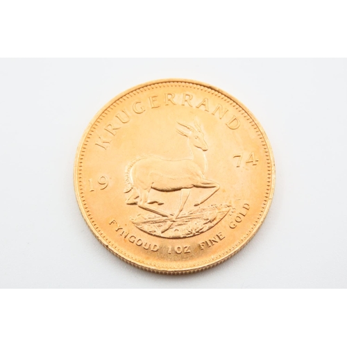 162 - Full Gold Krugerrand Dated 1974