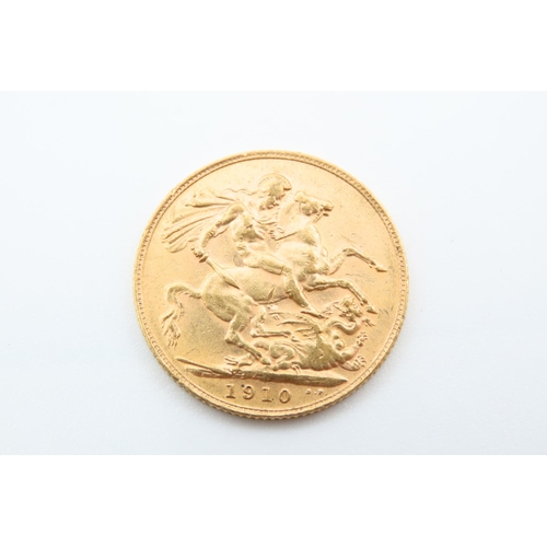 163 - Full Gold Sovereign Dated 1910