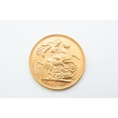 165 - Full Gold Sovereign Dated 1905