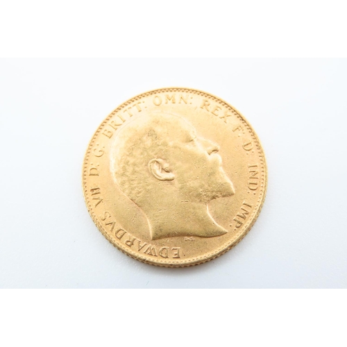 172 - Full Gold Sovereign Dated 1908