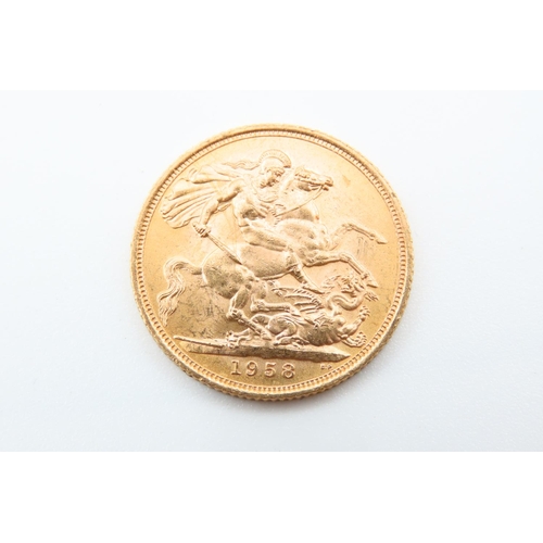 174 - Full Gold Sovereign Dated 1958