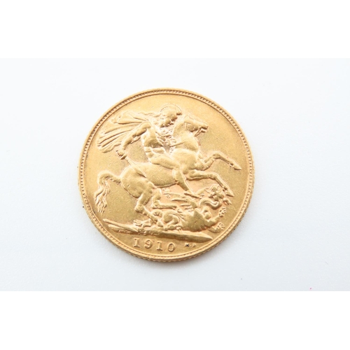 182 - Full Gold Sovereign Dated 1910