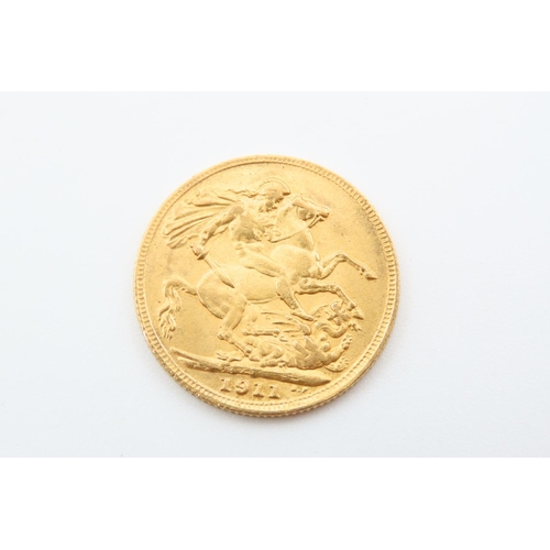 186 - Full Gold Sovereign Dated 1911