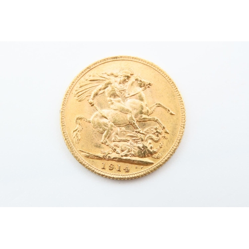 195 - Full Gold Sovereign Dated 1914