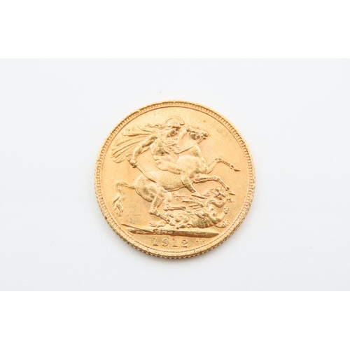 196 - Full Gold Sovereign Dated 1912