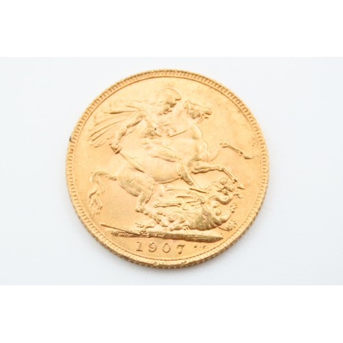 2 - Full Gold Sovereign Dated 1907
