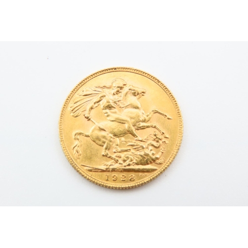 203 - Full Gold Sovereign Dated 1928